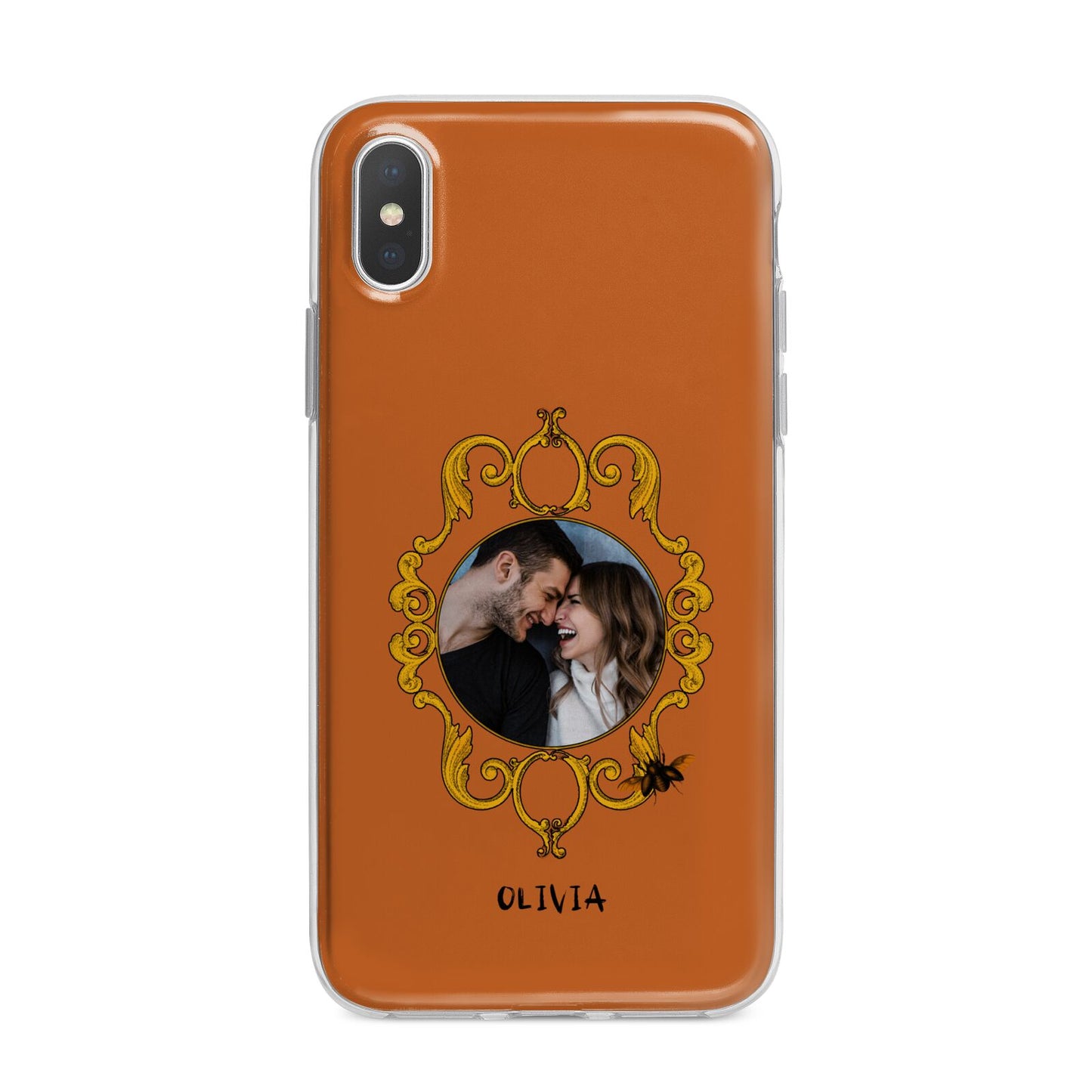 Ornate Halloween Custom Photo iPhone X Bumper Case on Silver iPhone Alternative Image 1