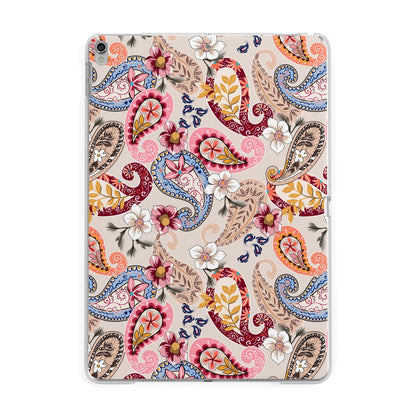 Paisley Cashmere Flowers Apple iPad Silver Case