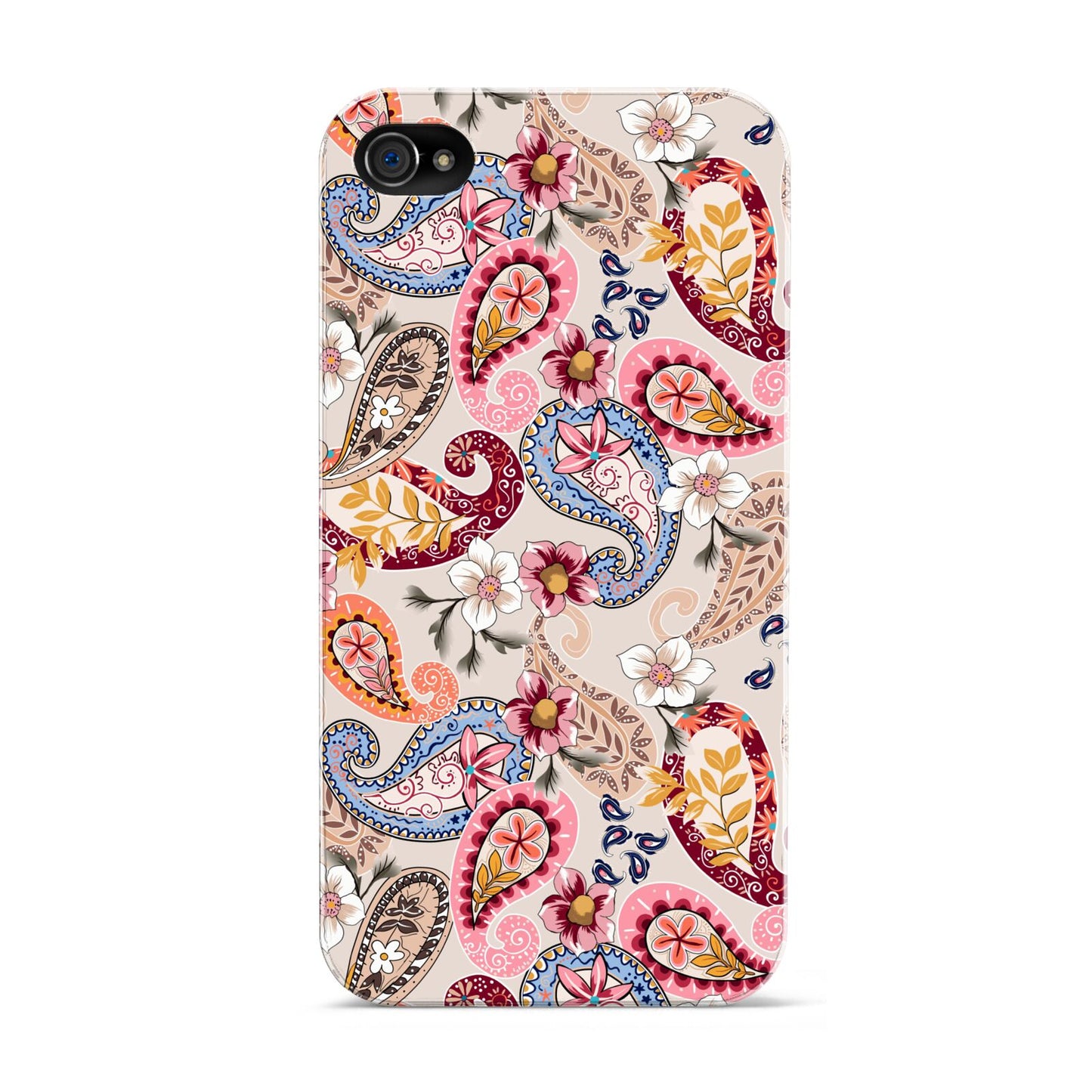 Paisley Cashmere Flowers Apple iPhone 4s Case