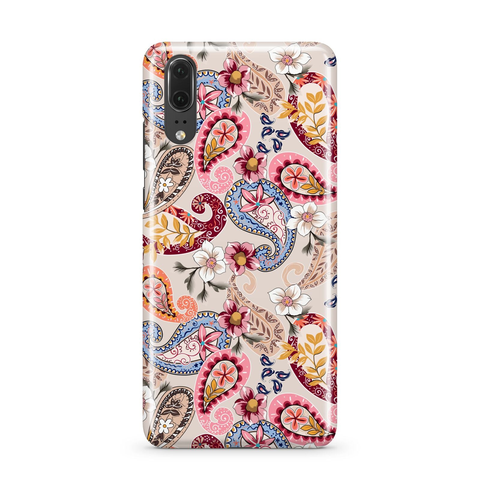 Paisley Cashmere Flowers Huawei P20 Phone Case