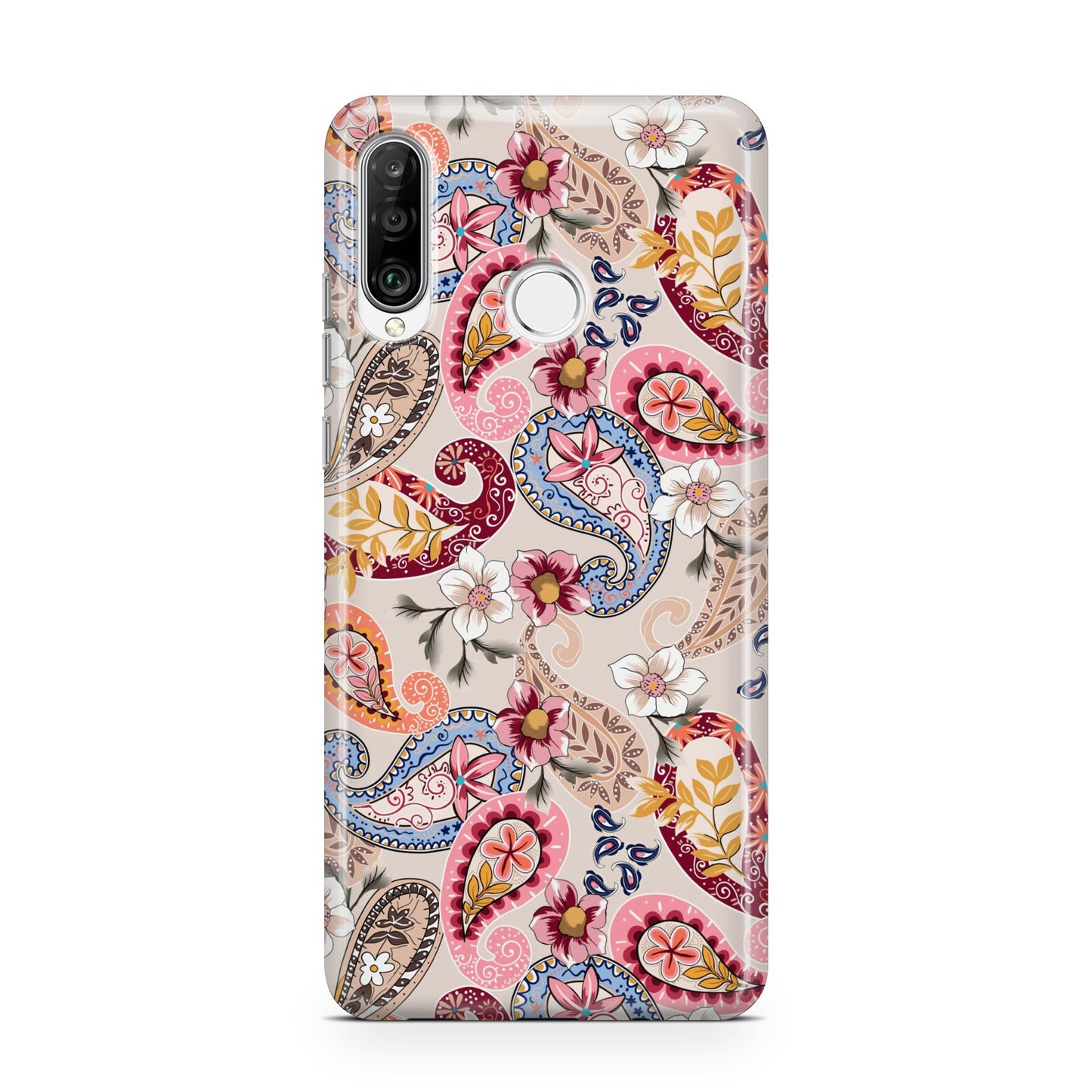 Paisley Cashmere Flowers Huawei P30 Lite Phone Case