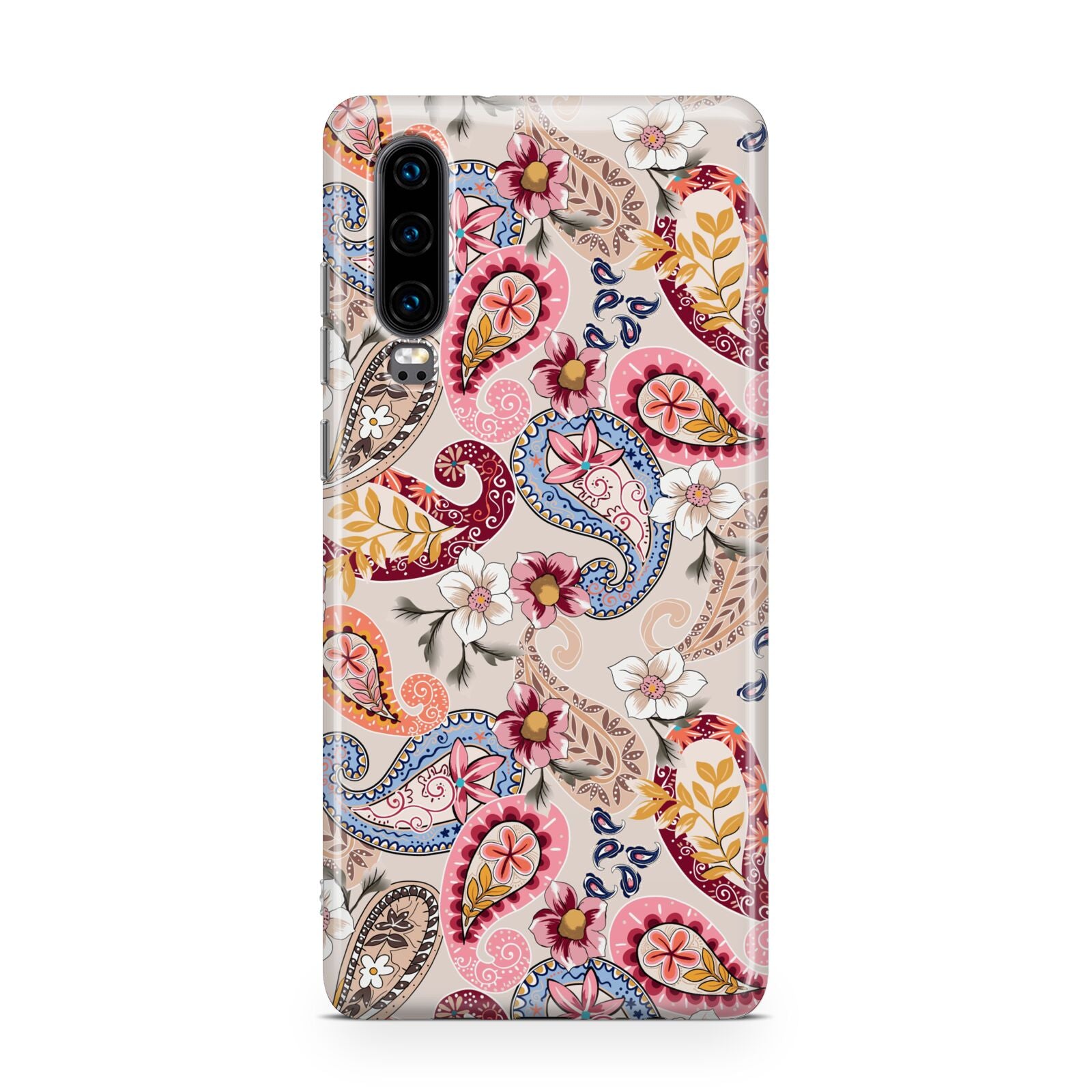 Paisley Cashmere Flowers Huawei P30 Phone Case