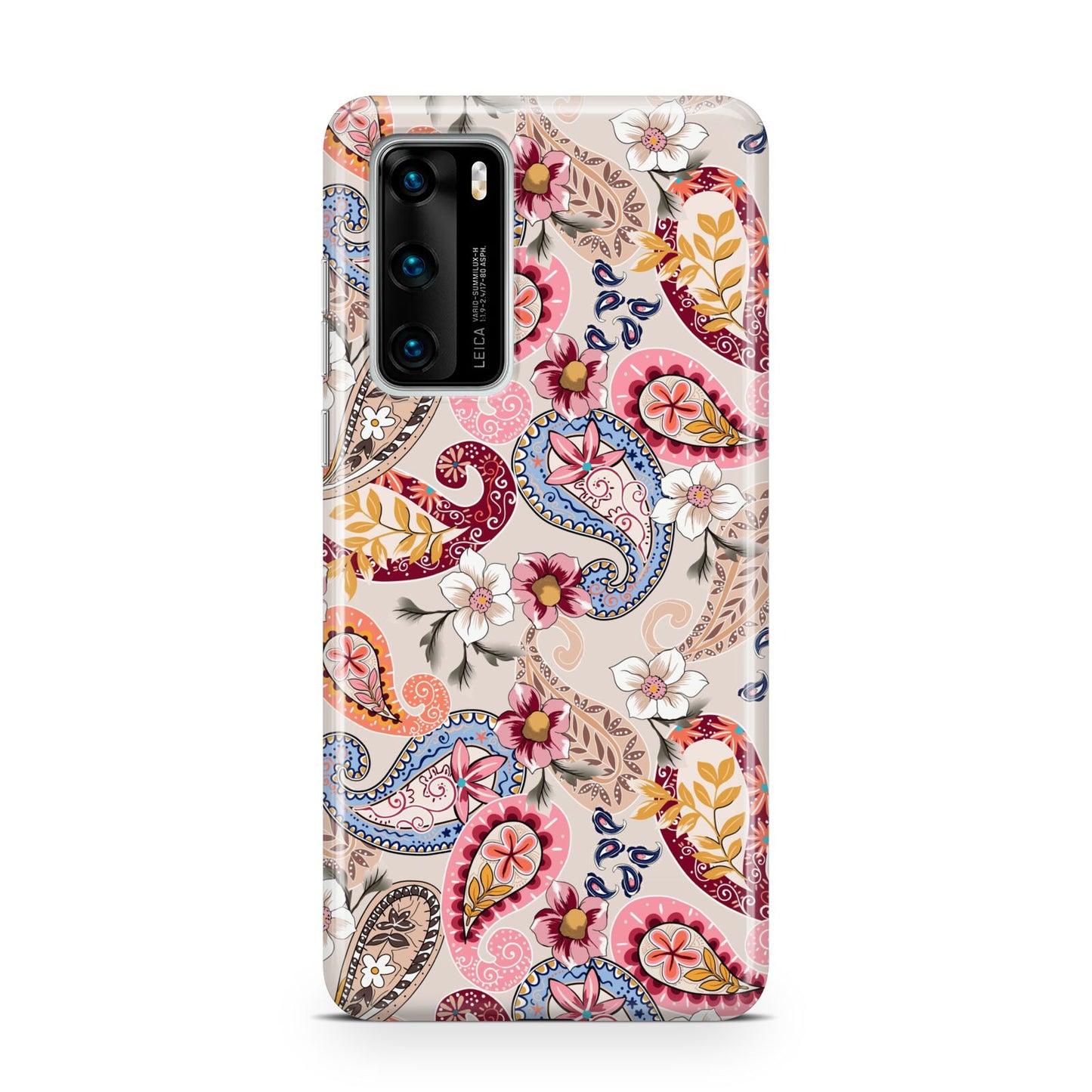 Paisley Cashmere Flowers Huawei P40 Phone Case