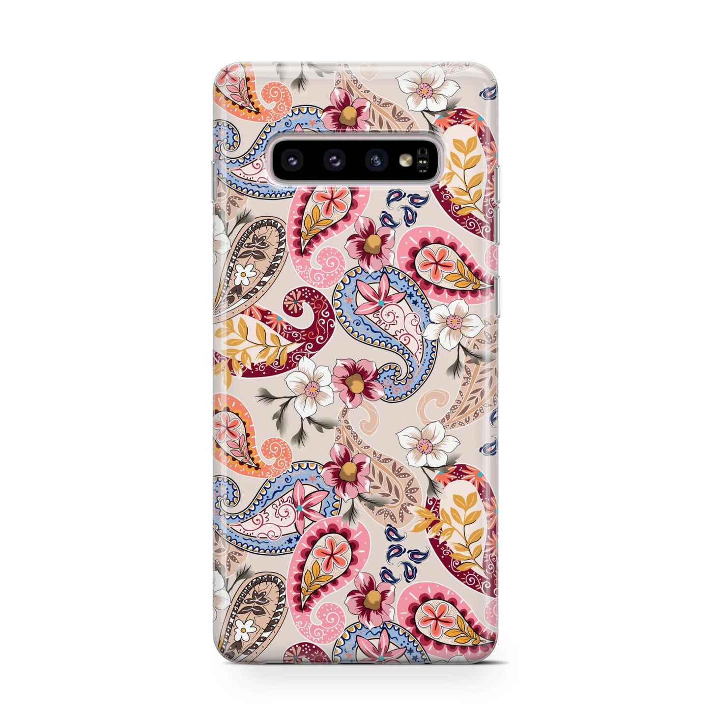 Paisley Cashmere Flowers Protective Samsung Galaxy Case