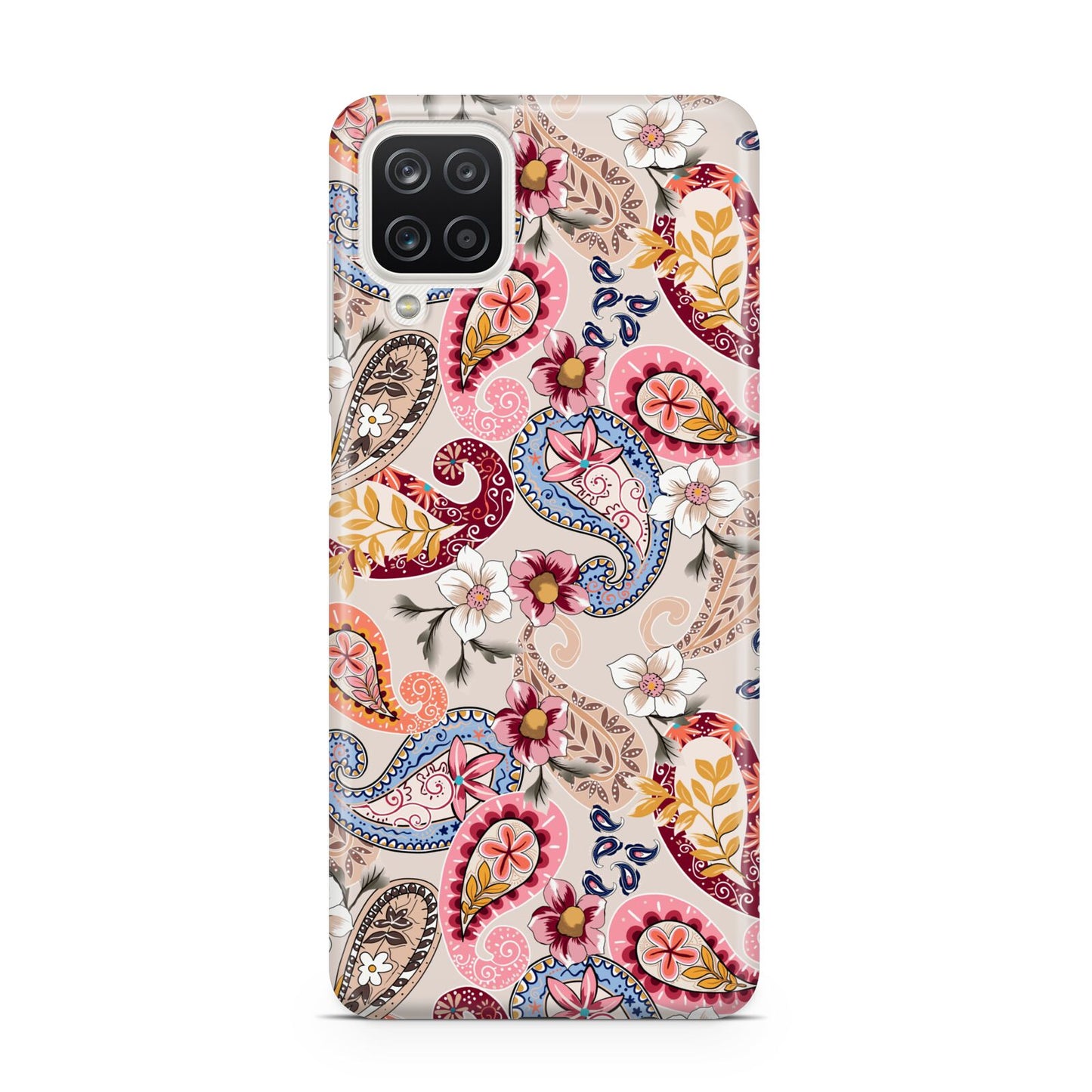 Paisley Cashmere Flowers Samsung A12 Case