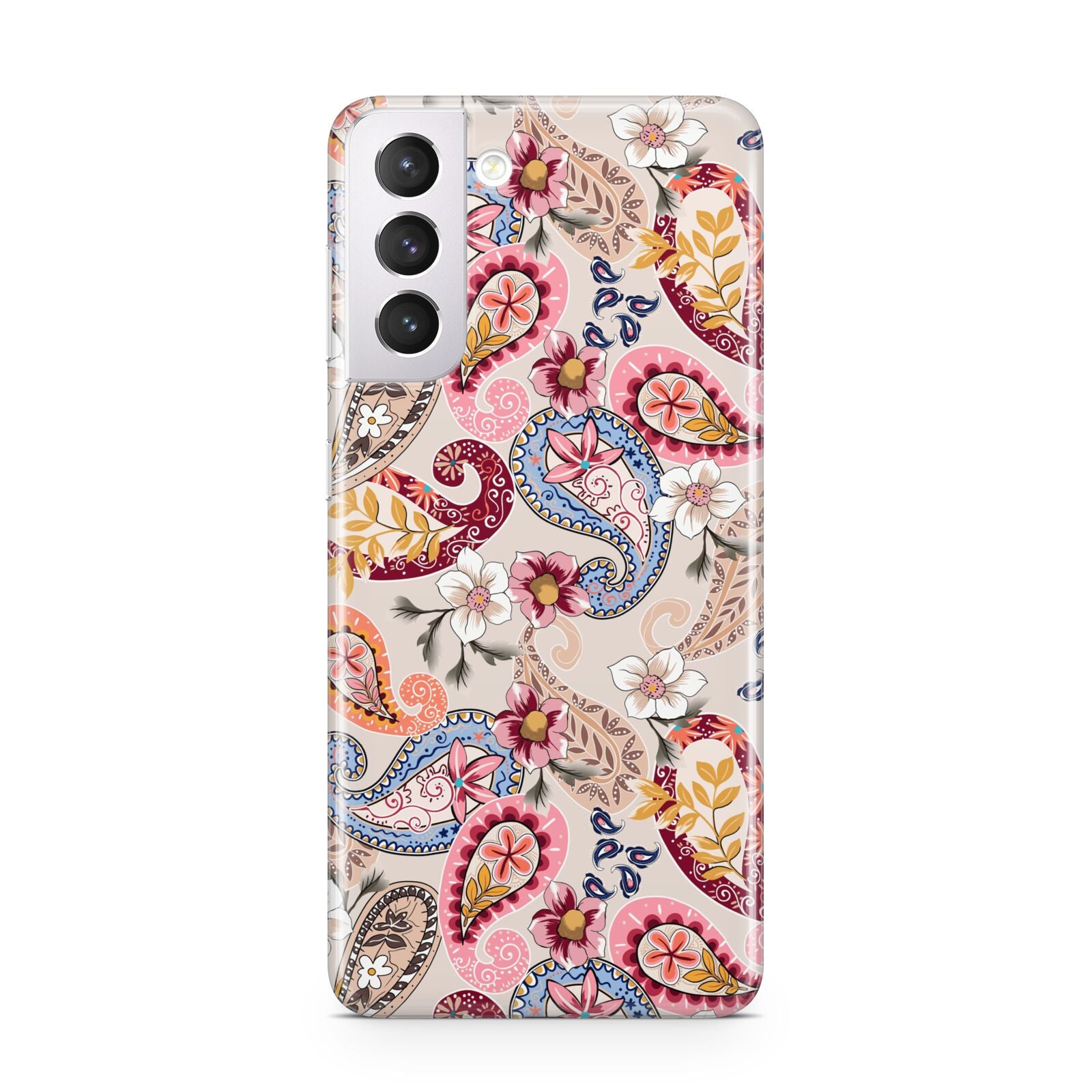 Paisley Cashmere Flowers Samsung S21 Case