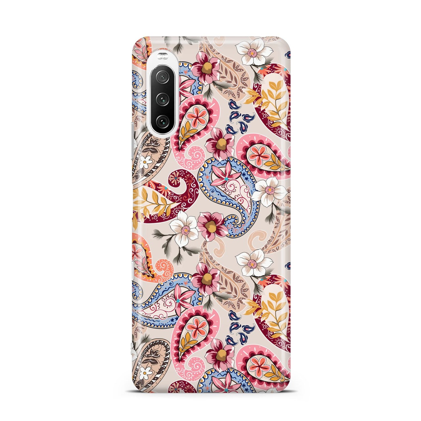 Paisley Cashmere Flowers Sony Xperia 10 III Case