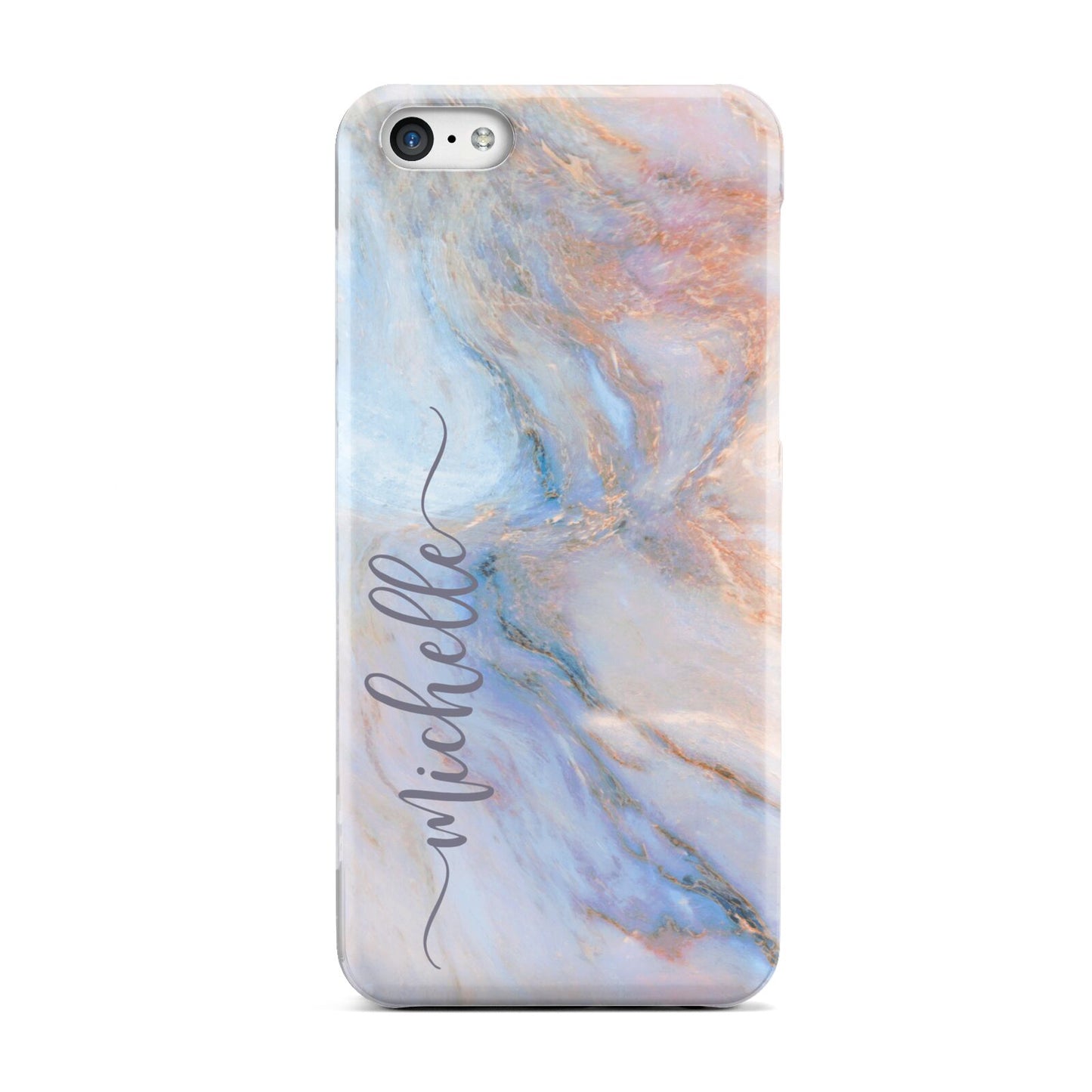 Pale Blue And Pink Marble Apple iPhone 5c Case