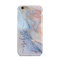 Pale Blue And Pink Marble Apple iPhone 6 3D Tough Case