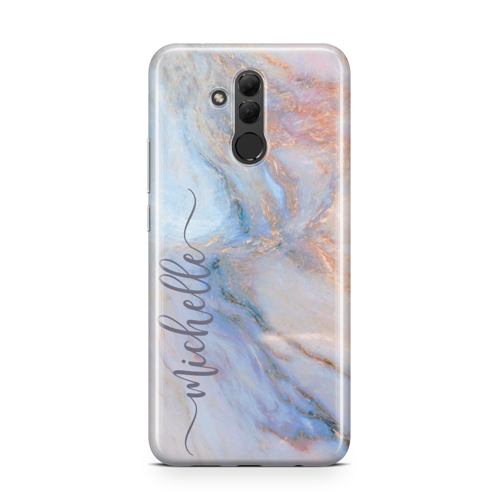 Pale Blue And Pink Marble Huawei Mate 20 Lite