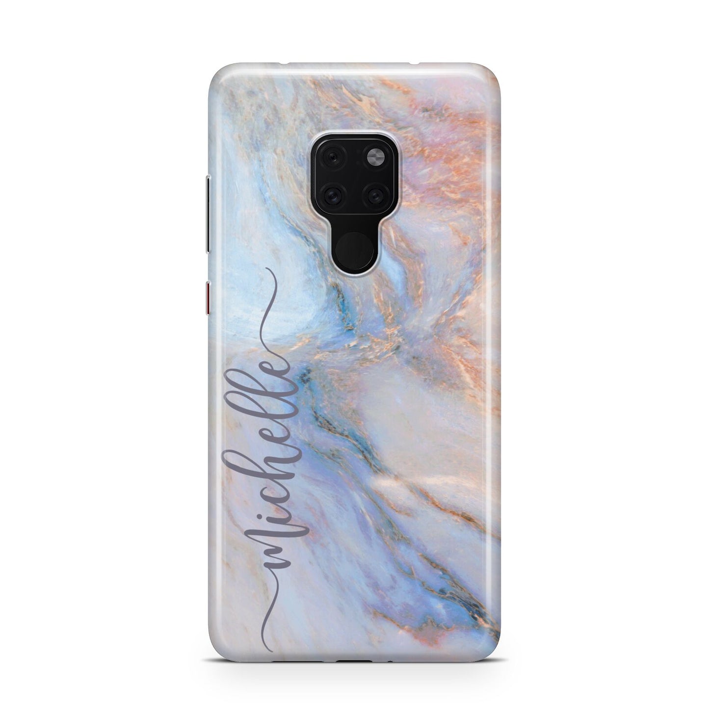 Pale Blue And Pink Marble Huawei Mate 20 Phone Case