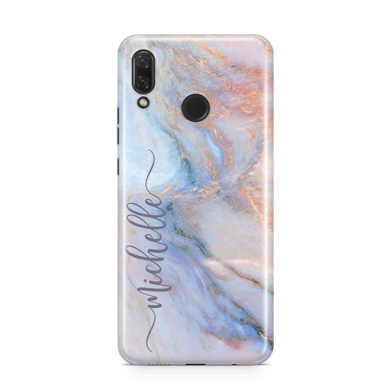 Pale Blue And Pink Marble Huawei Nova 3 Phone Case