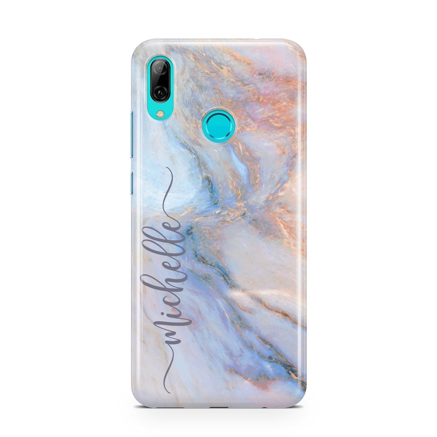 Pale Blue And Pink Marble Huawei P Smart 2019 Case