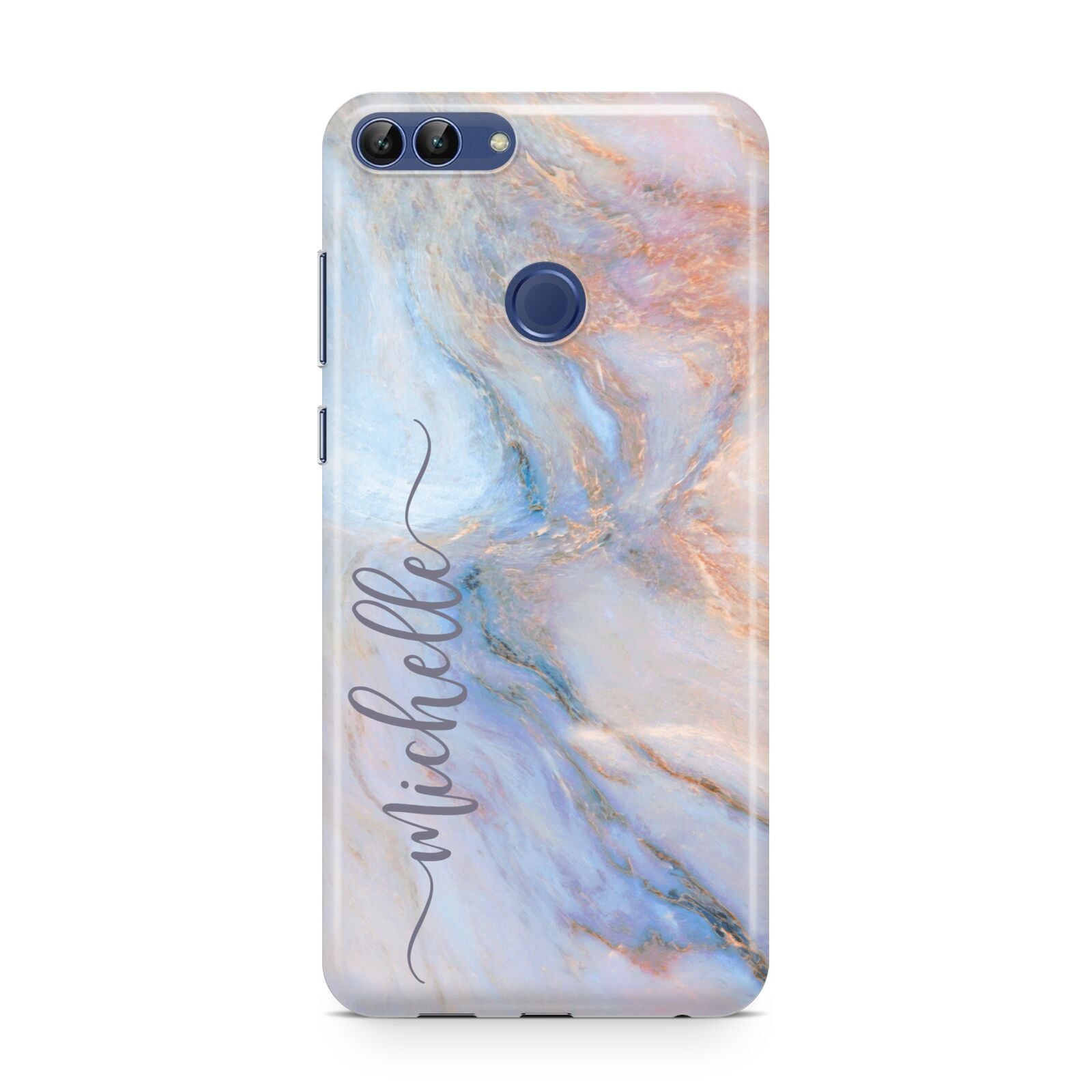 Pale Blue And Pink Marble Huawei P Smart Case