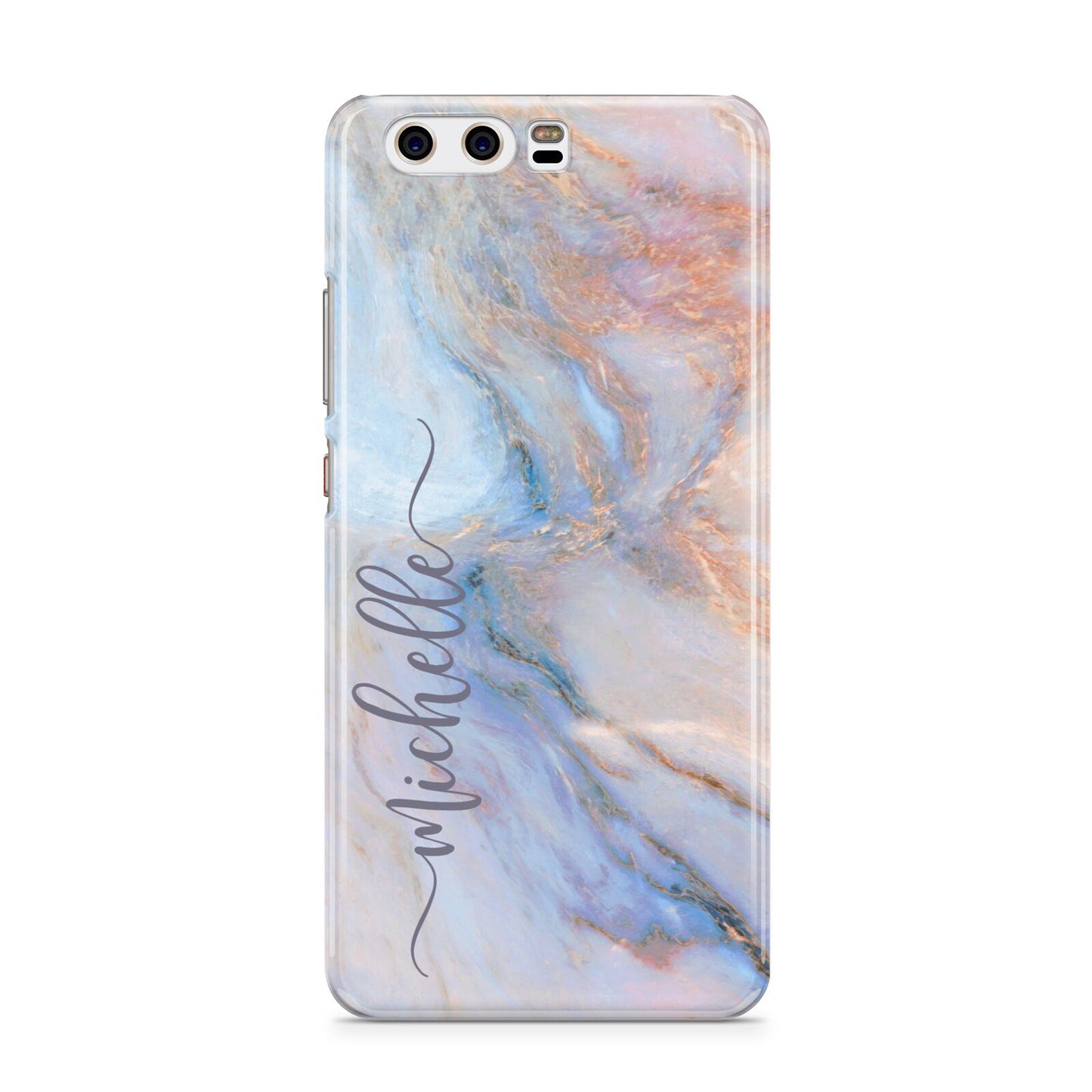 Pale Blue And Pink Marble Huawei P10 Phone Case