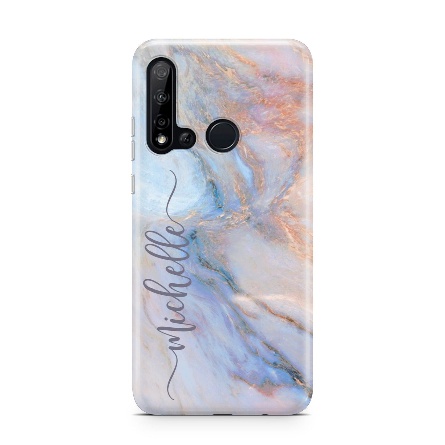 Pale Blue And Pink Marble Huawei P20 Lite 5G Phone Case