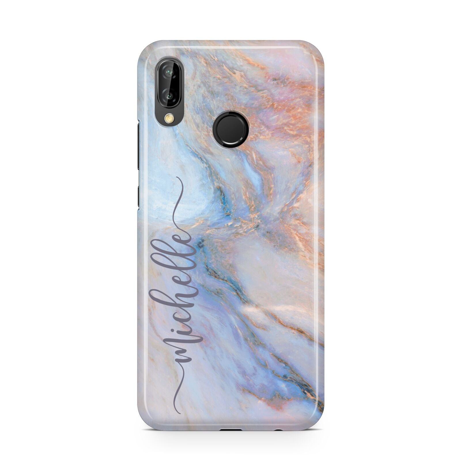 Pale Blue And Pink Marble Huawei P20 Lite Phone Case