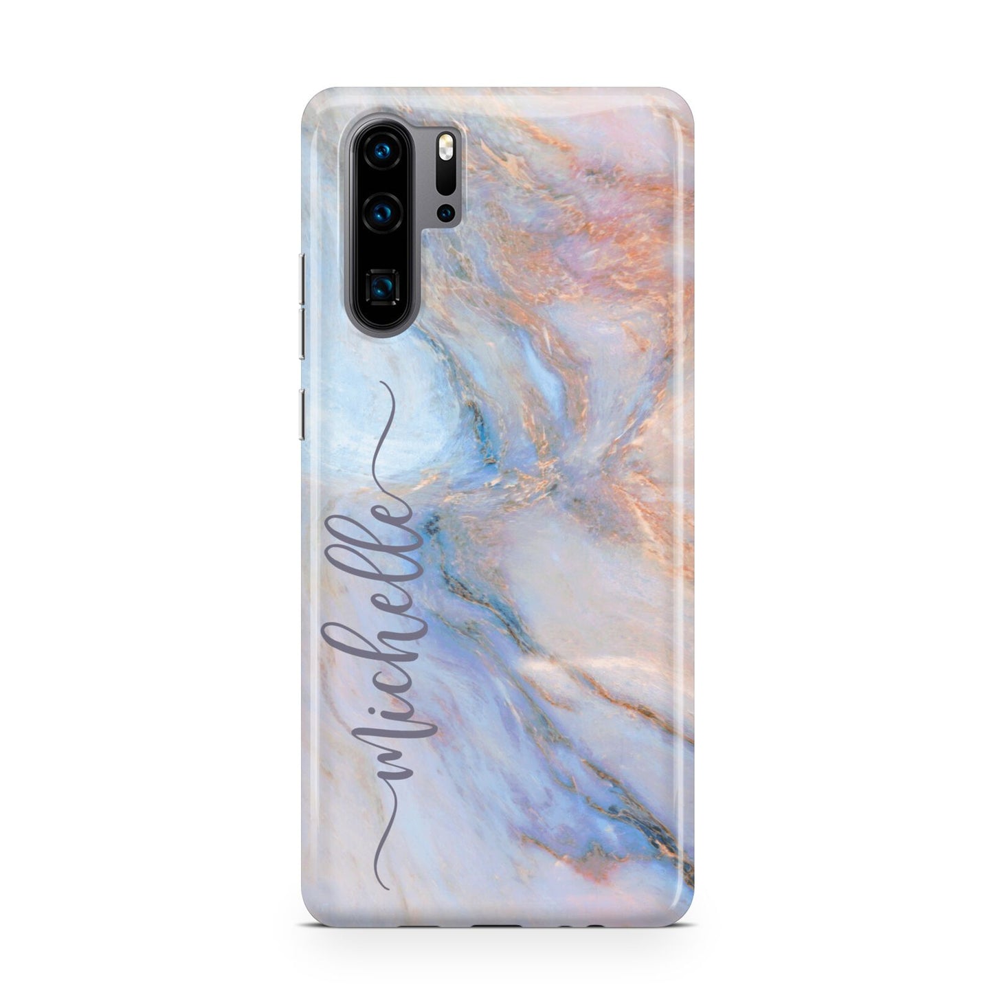 Pale Blue And Pink Marble Huawei P30 Pro Phone Case