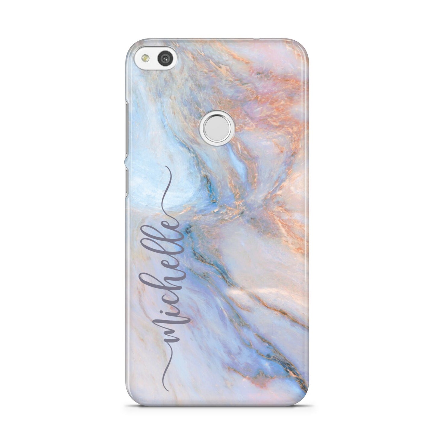 Pale Blue And Pink Marble Huawei P8 Lite Case