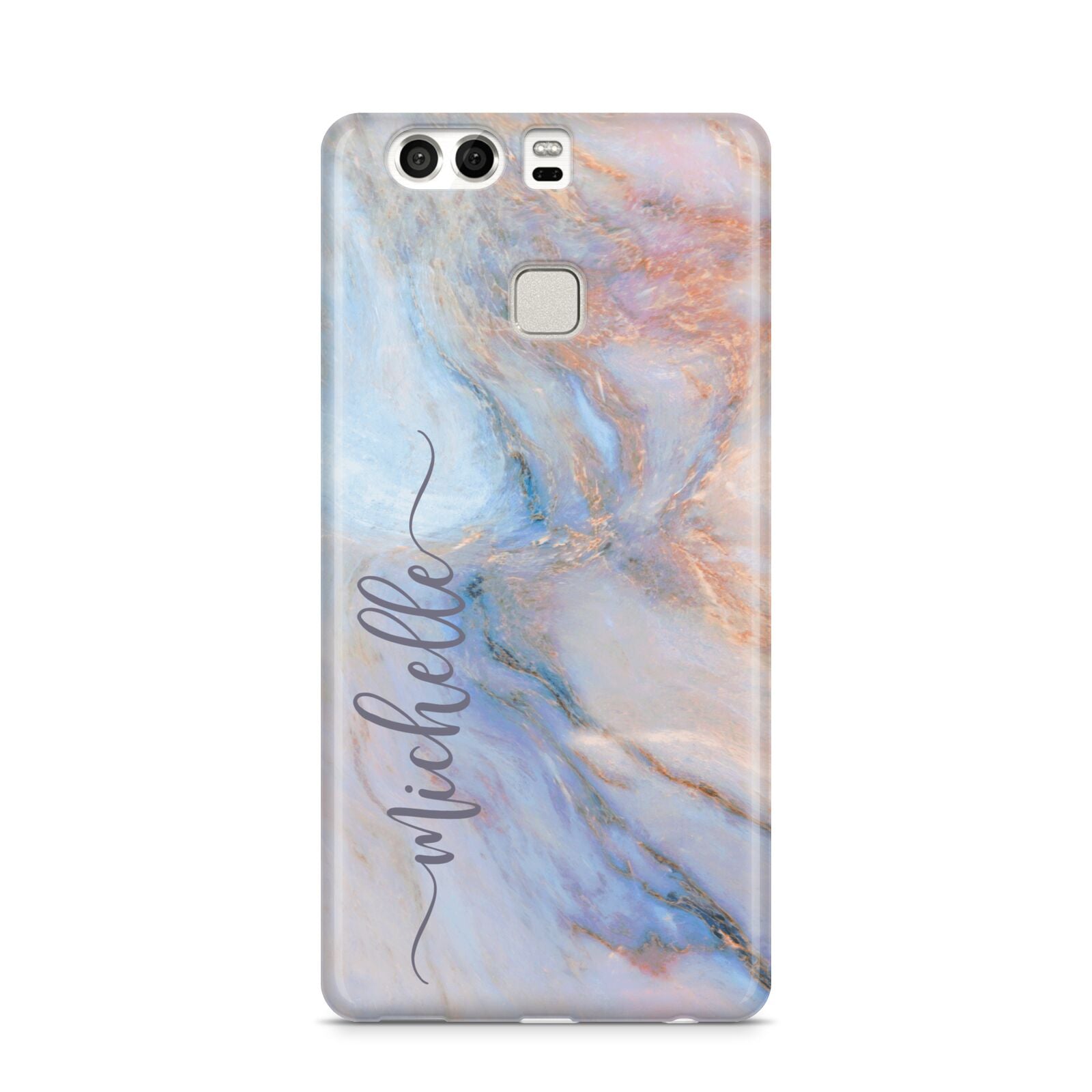 Pale Blue And Pink Marble Huawei P9 Case