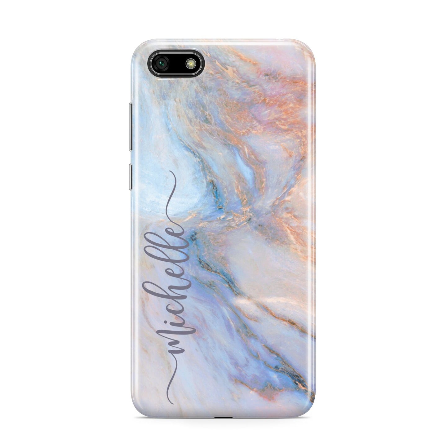 Pale Blue And Pink Marble Huawei Y5 Prime 2018 Phone Case