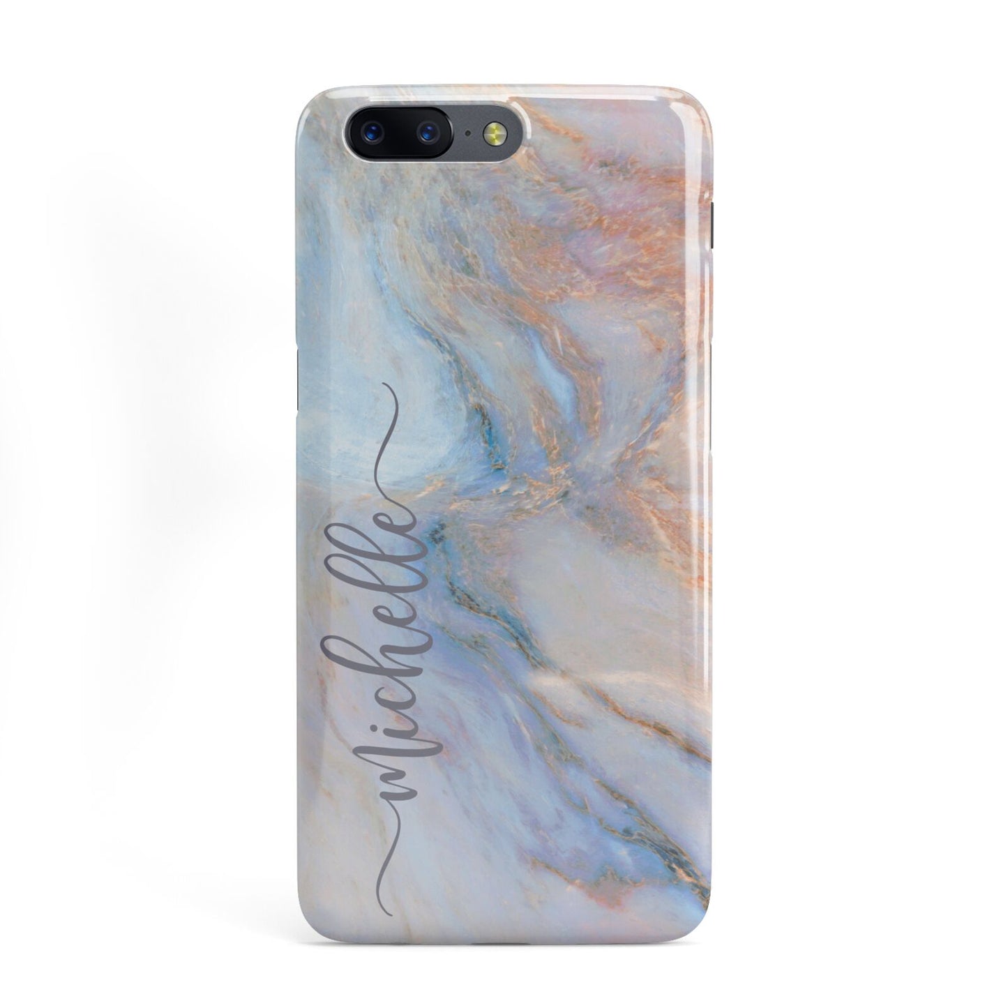 Pale Blue And Pink Marble OnePlus Case