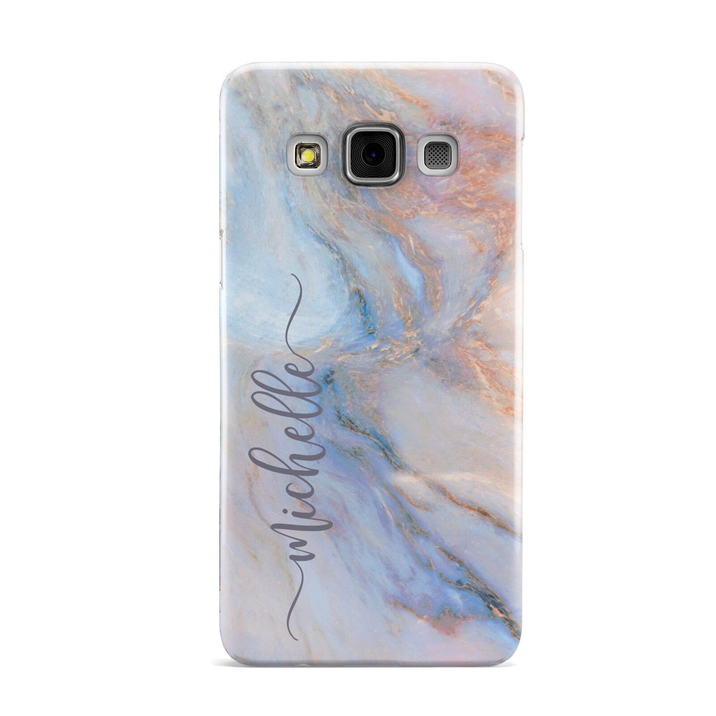 Pale Blue And Pink Marble Samsung Galaxy A3 Case