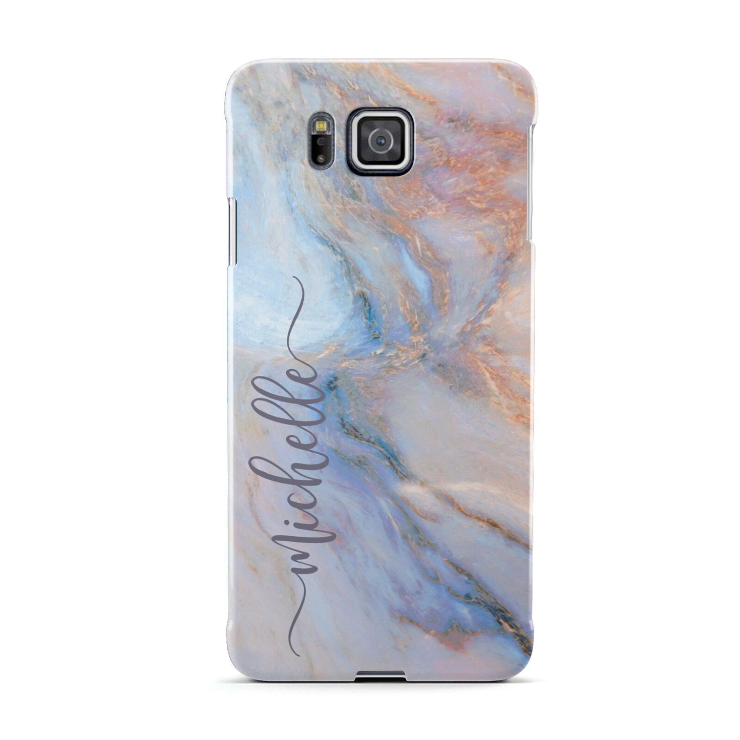 Pale Blue And Pink Marble Samsung Galaxy Alpha Case