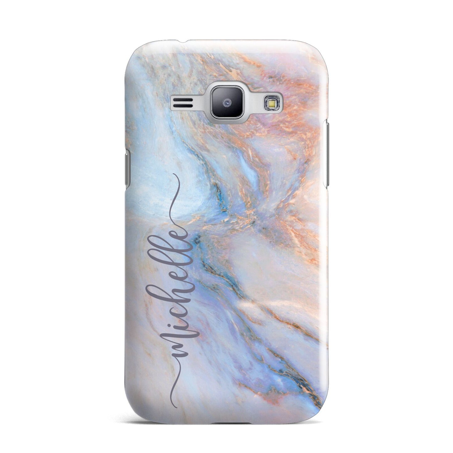 Pale Blue And Pink Marble Samsung Galaxy J1 2015 Case