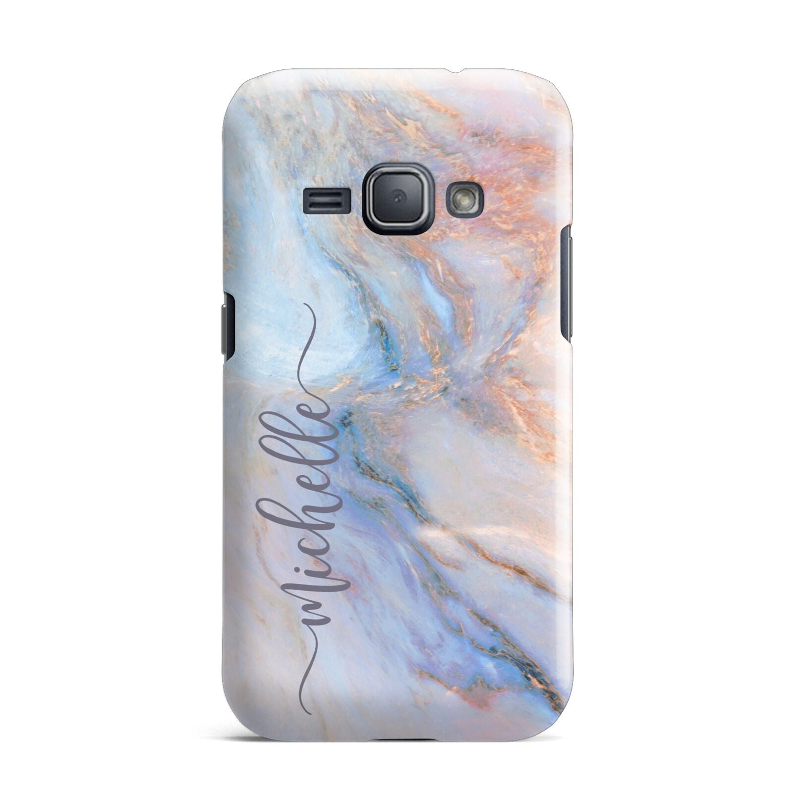 Pale Blue And Pink Marble Samsung Galaxy J1 2016 Case