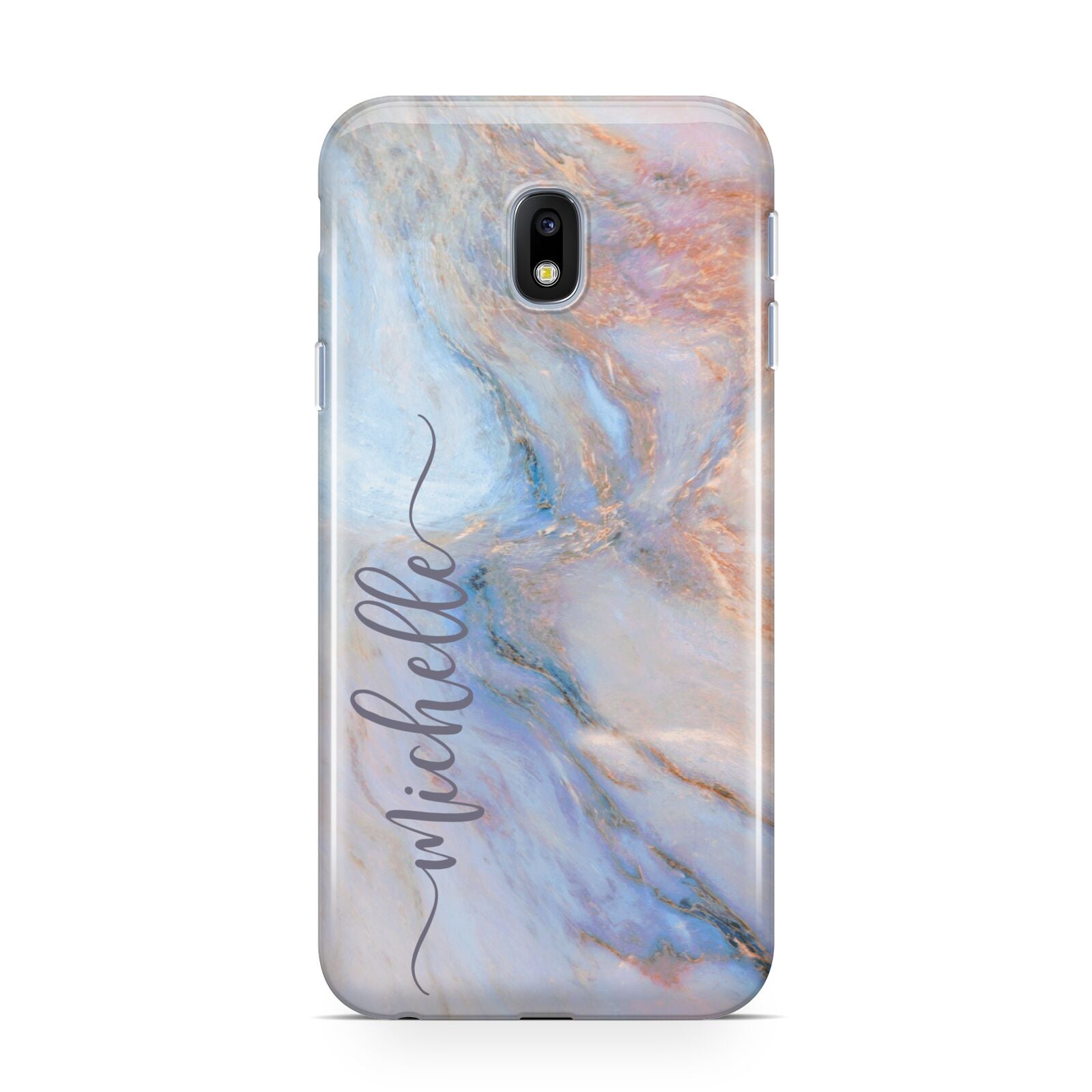 Pale Blue And Pink Marble Samsung Galaxy J3 2017 Case