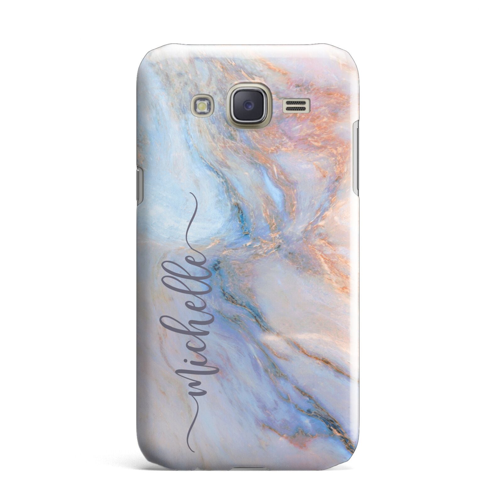 Pale Blue And Pink Marble Samsung Galaxy J7 Case