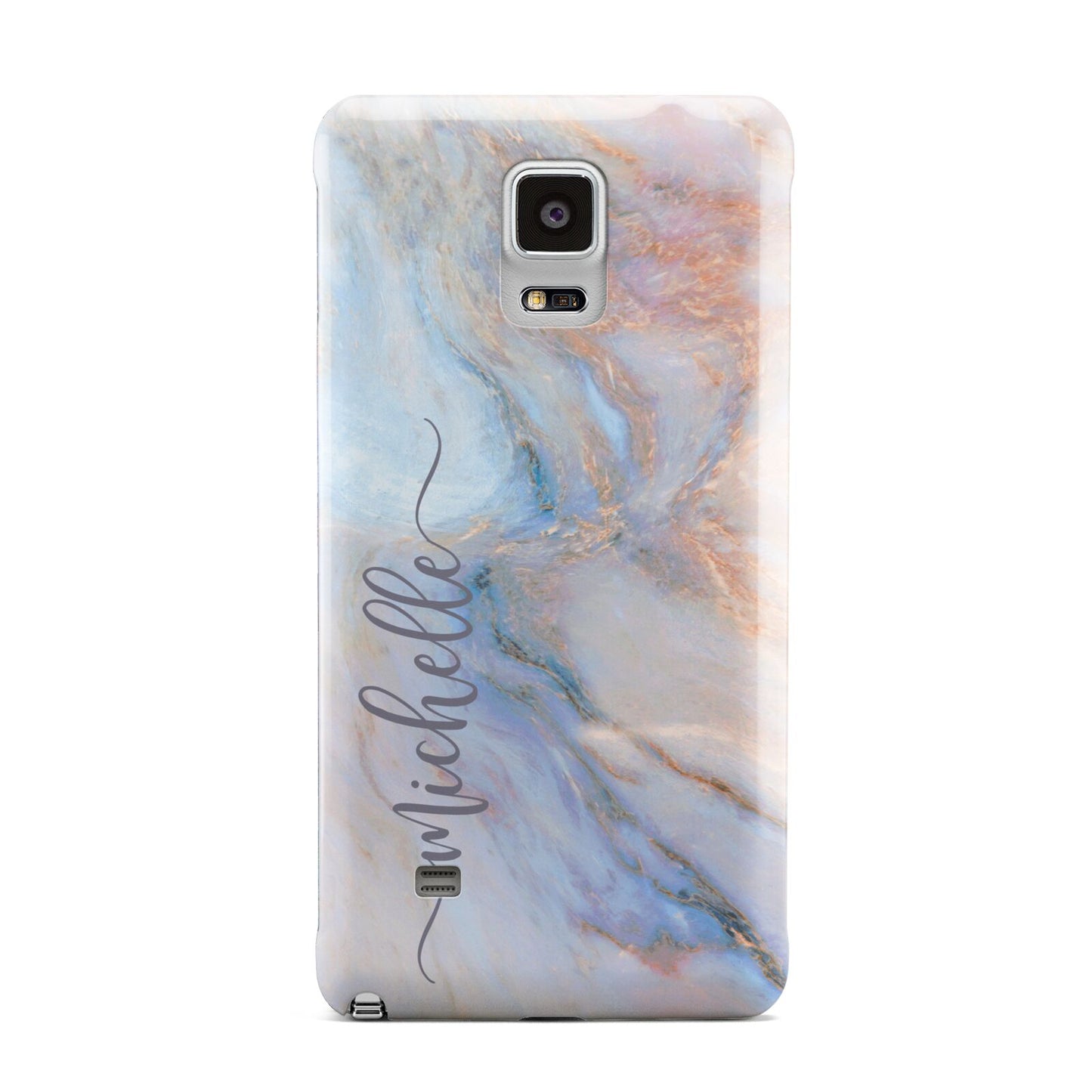 Pale Blue And Pink Marble Samsung Galaxy Note 4 Case