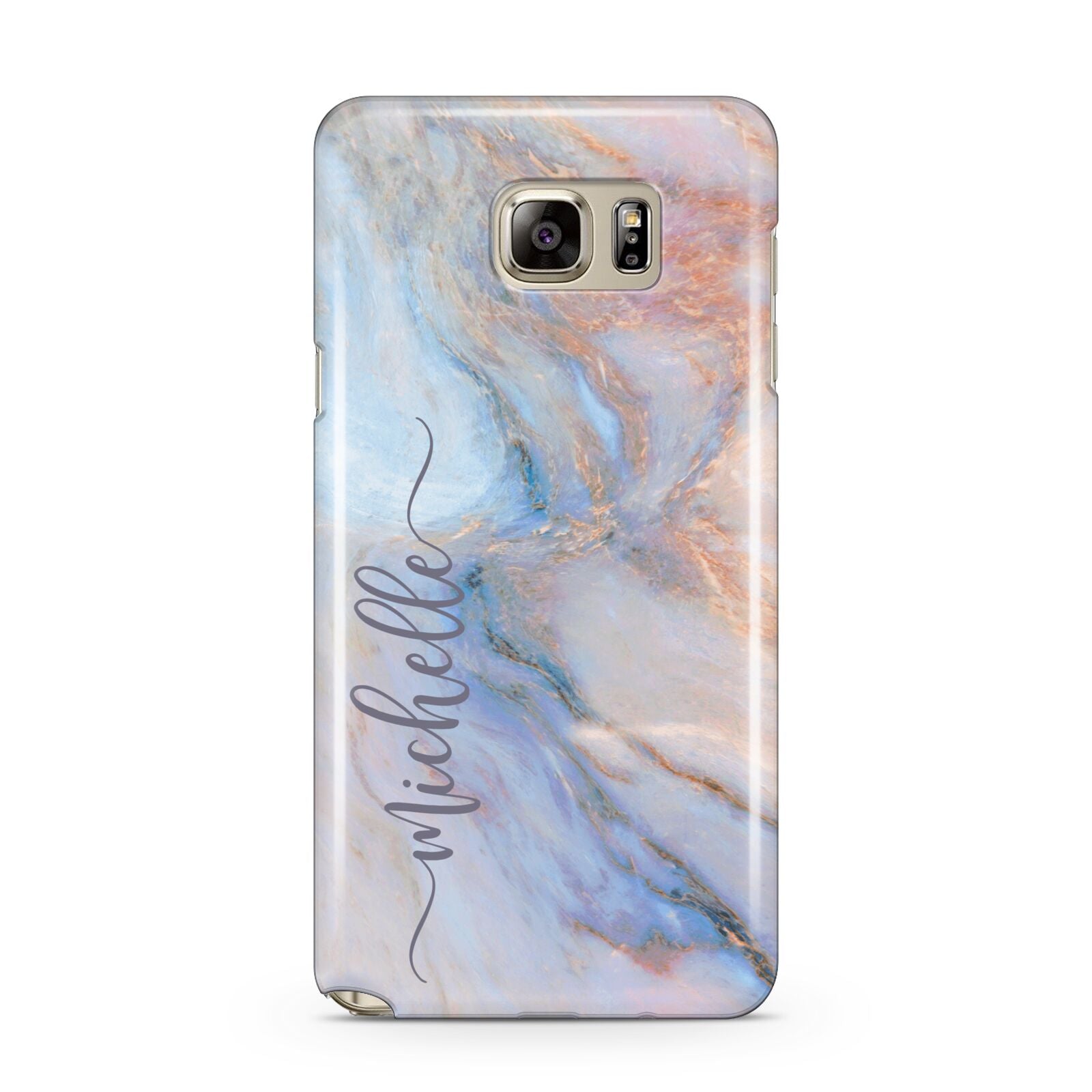 Pale Blue And Pink Marble Samsung Galaxy Note 5 Case