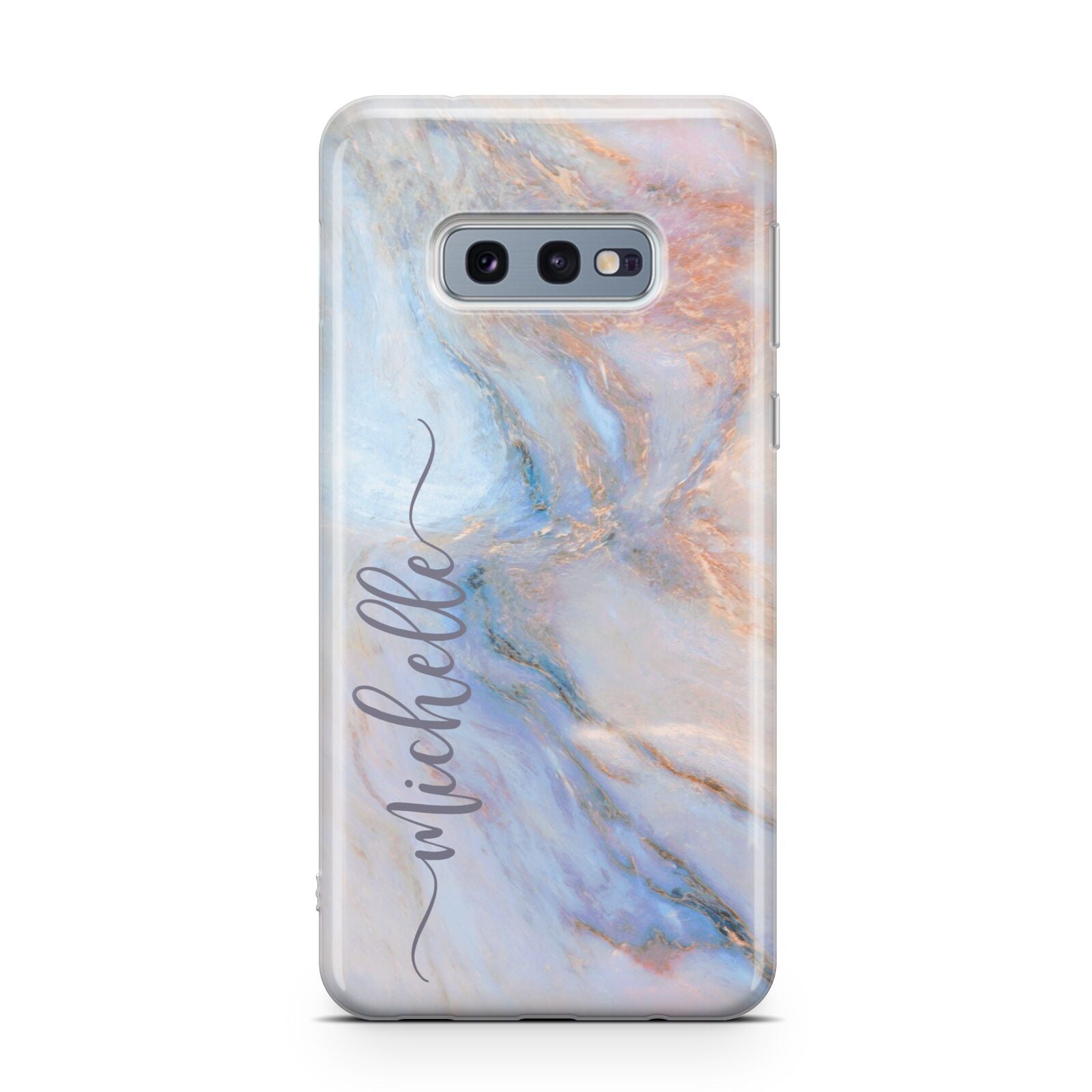 Pale Blue And Pink Marble Samsung Galaxy S10E Case