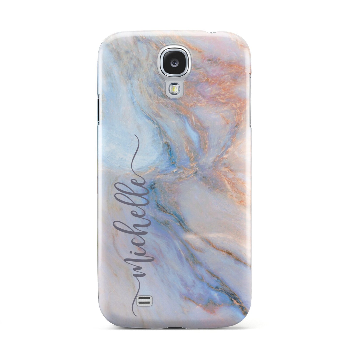 Pale Blue And Pink Marble Samsung Galaxy S4 Case