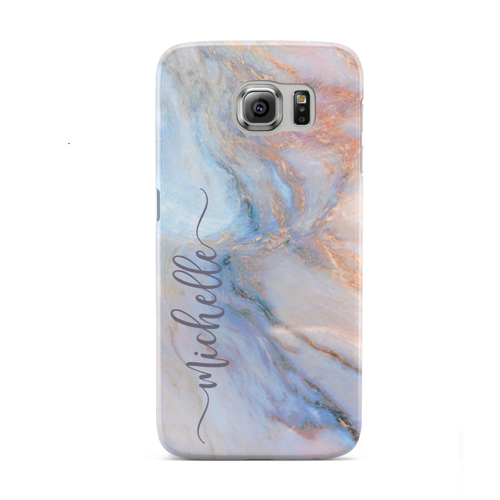 Pale Blue And Pink Marble Samsung Galaxy S6 Case