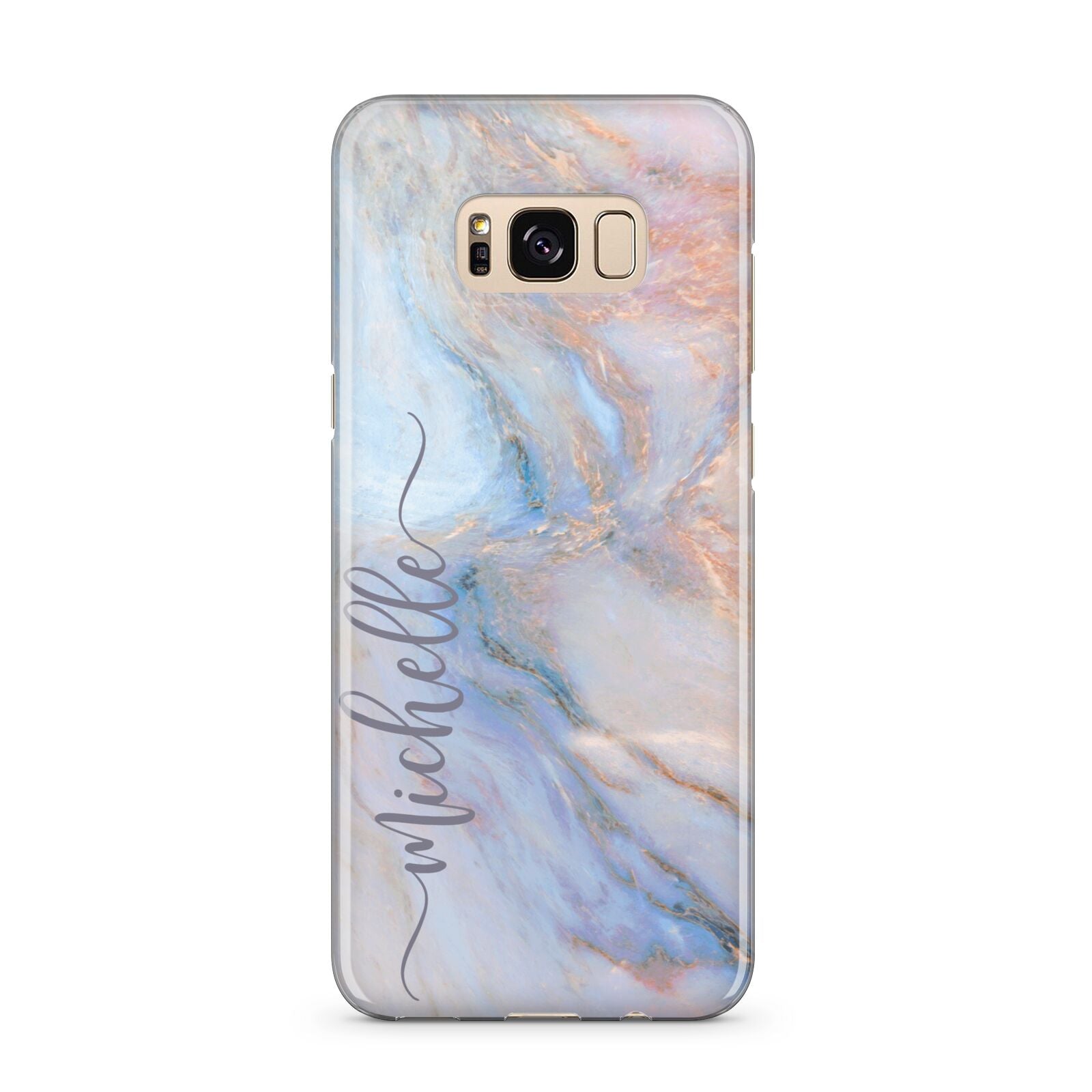 Pale Blue And Pink Marble Samsung Galaxy S8 Plus Case