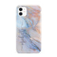 Pale Blue And Pink Marble iPhone 11 3D Tough Case