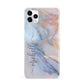 Pale Blue And Pink Marble iPhone 11 Pro Max 3D Snap Case