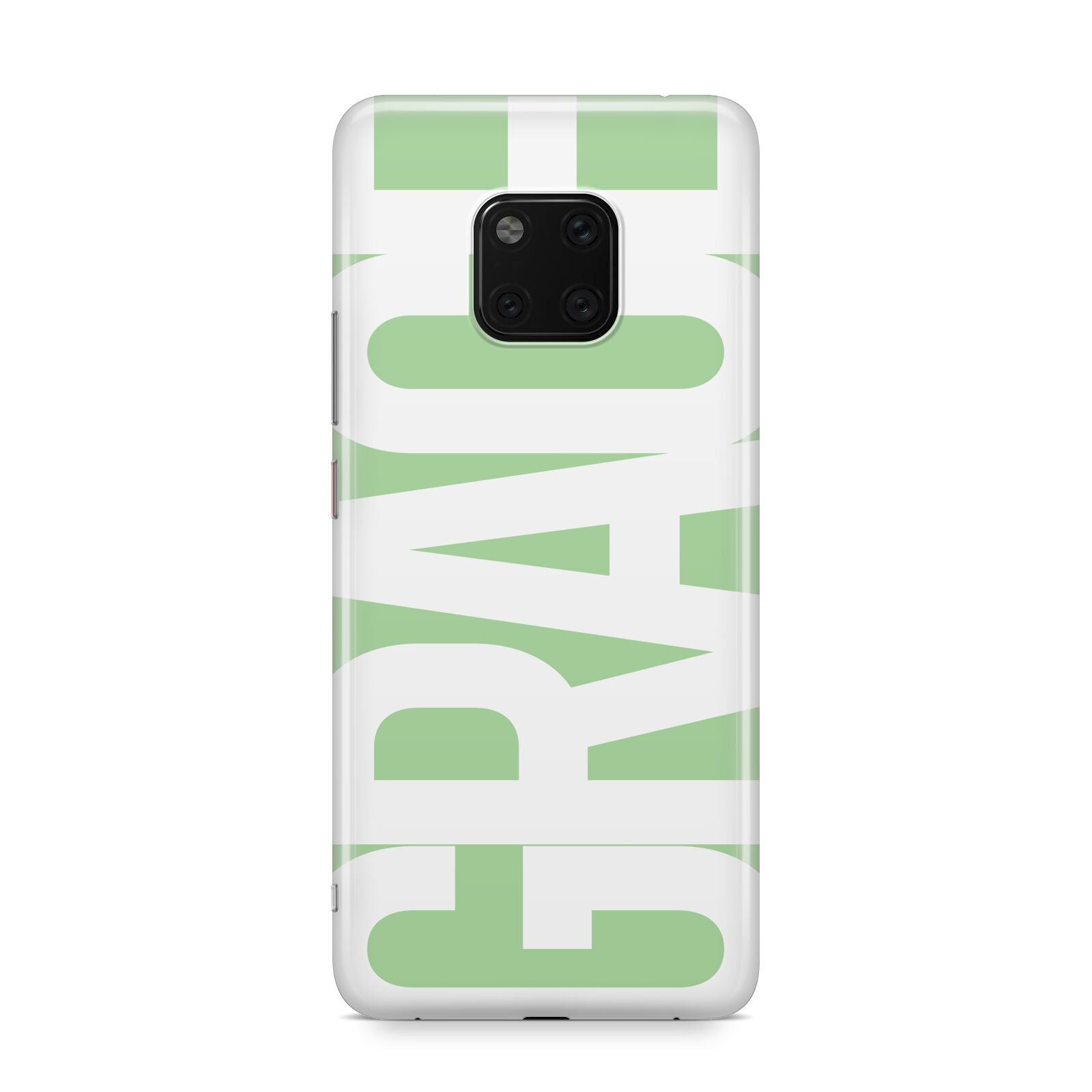 Pale Green with Bold White Text Huawei Mate 20 Pro Phone Case