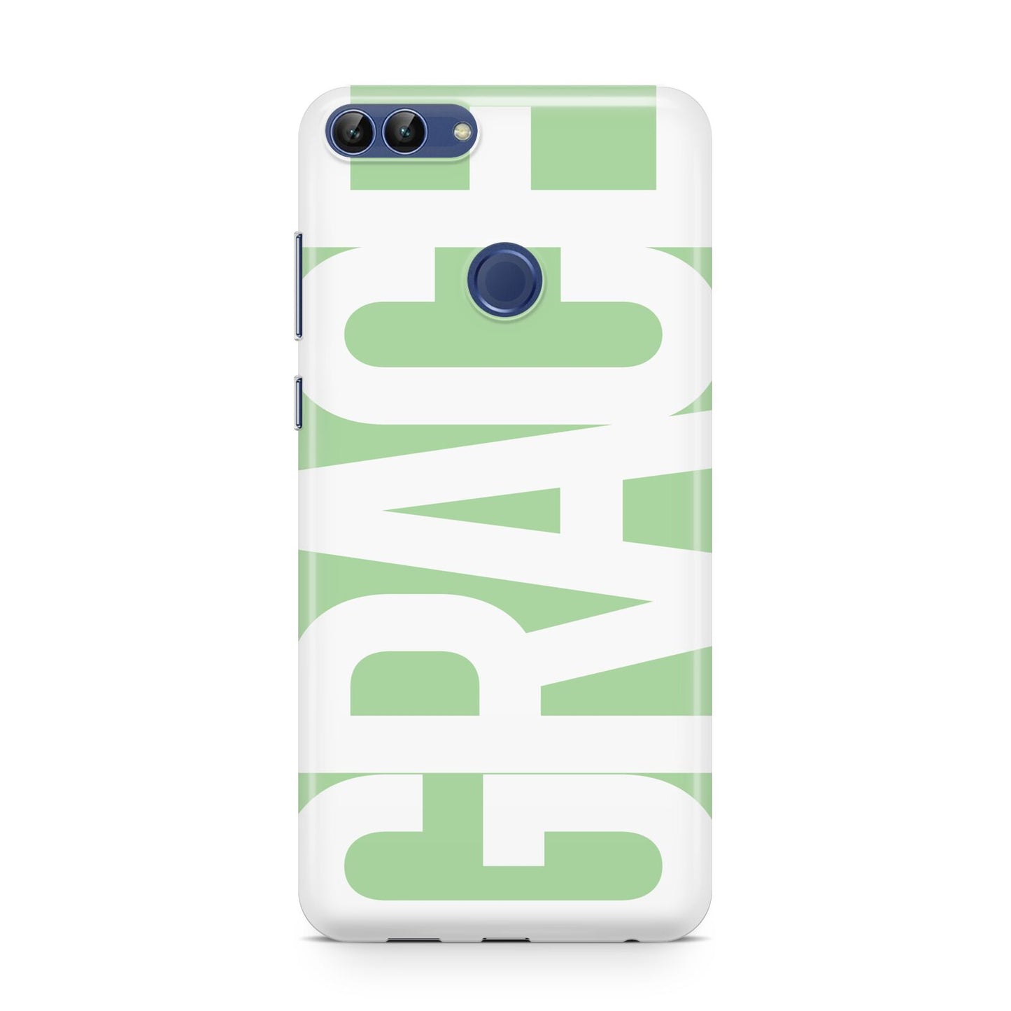 Pale Green with Bold White Text Huawei P Smart Case