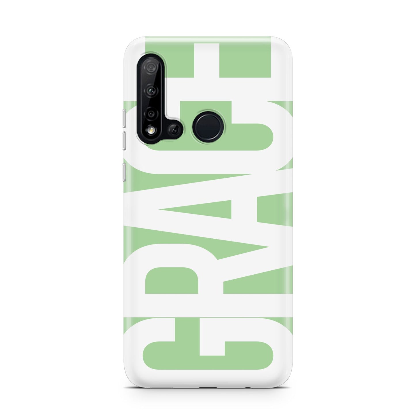 Pale Green with Bold White Text Huawei P20 Lite 5G Phone Case