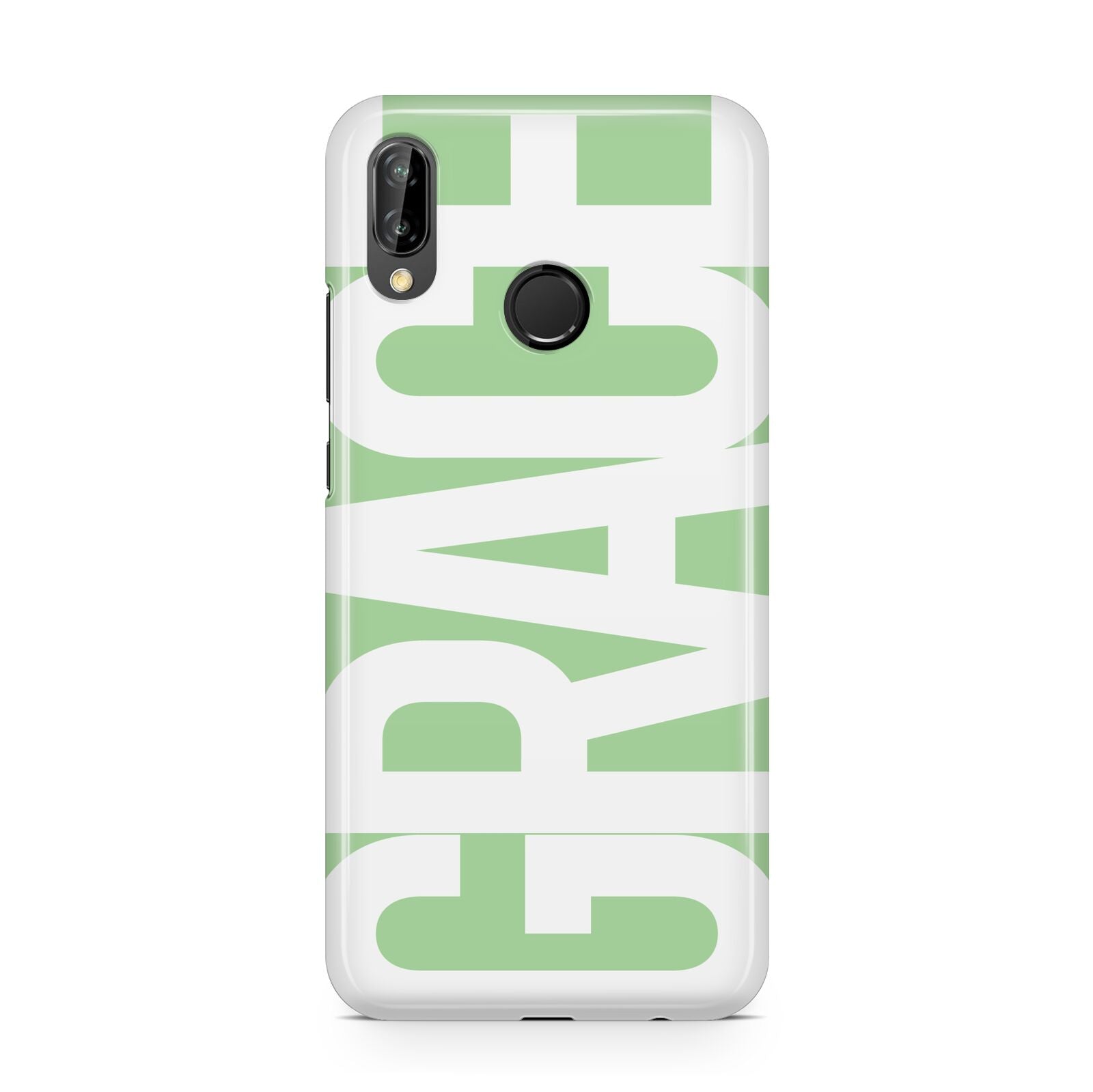 Pale Green with Bold White Text Huawei P20 Lite Phone Case