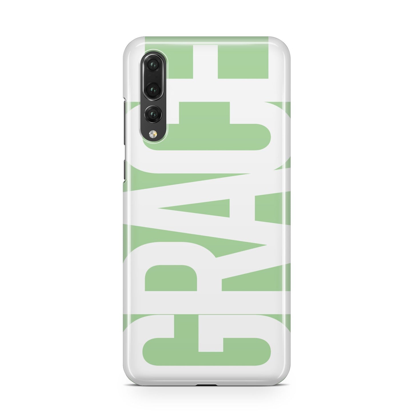 Pale Green with Bold White Text Huawei P20 Pro Phone Case