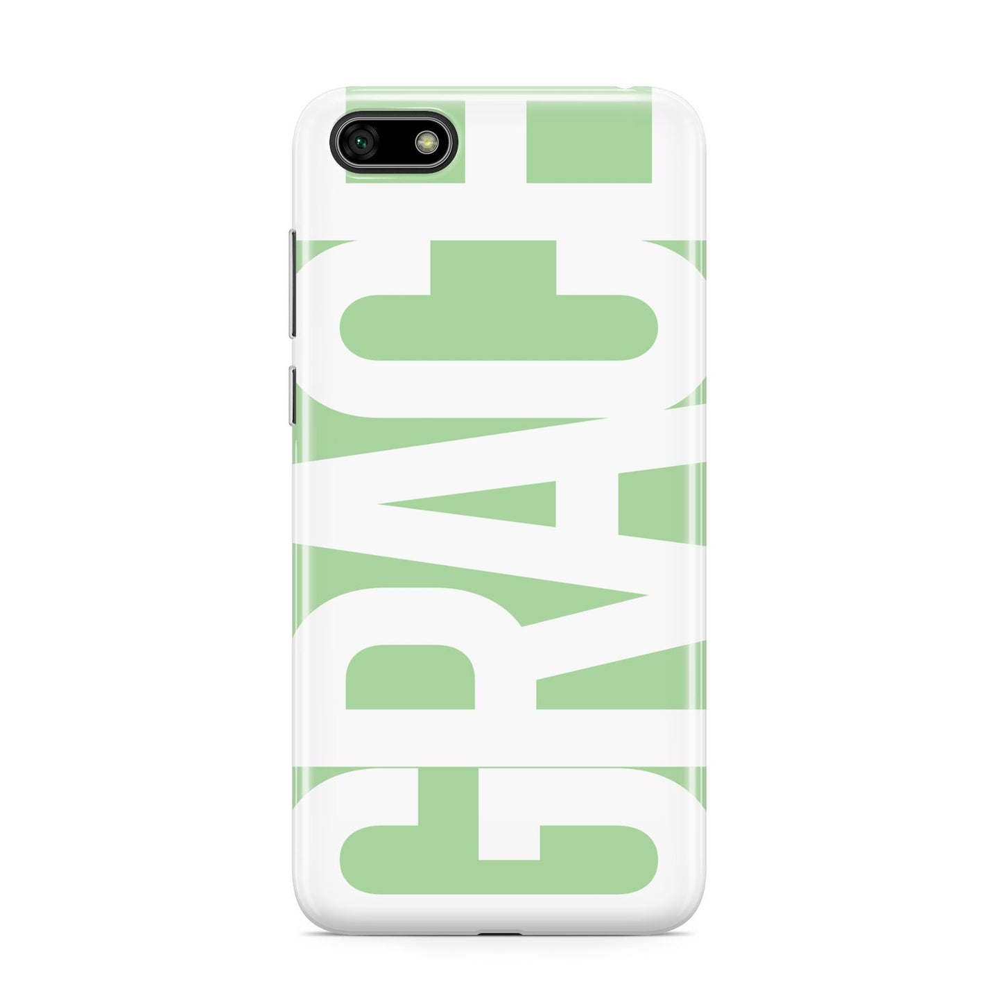 Pale Green with Bold White Text Huawei Y5 Prime 2018 Phone Case