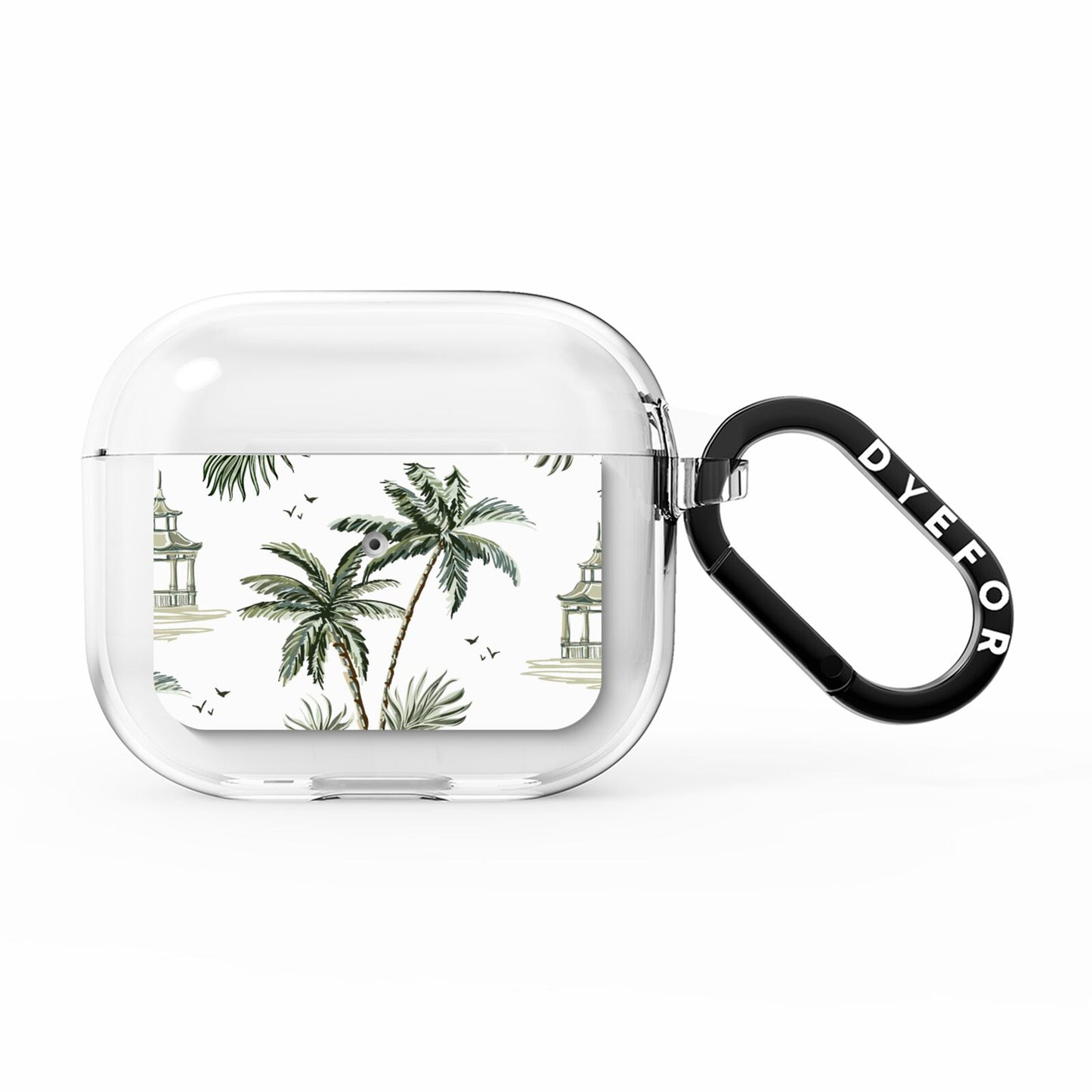 Palm Tree Pattern AirPods Clear Case 3rd Gen