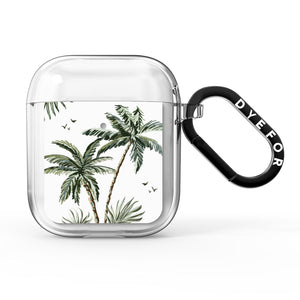 Palm Tree Pattern AirPods Case