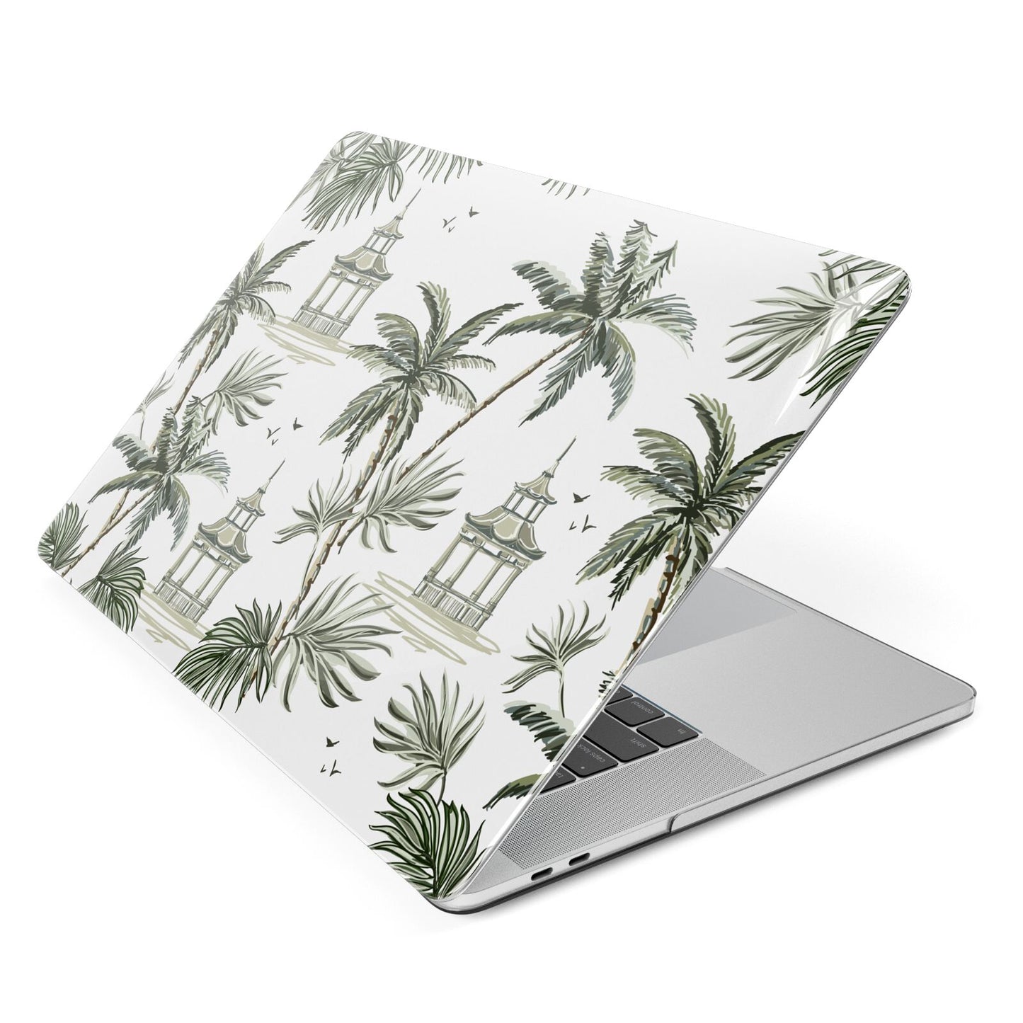 Palm Tree Pattern Apple MacBook Case Side View