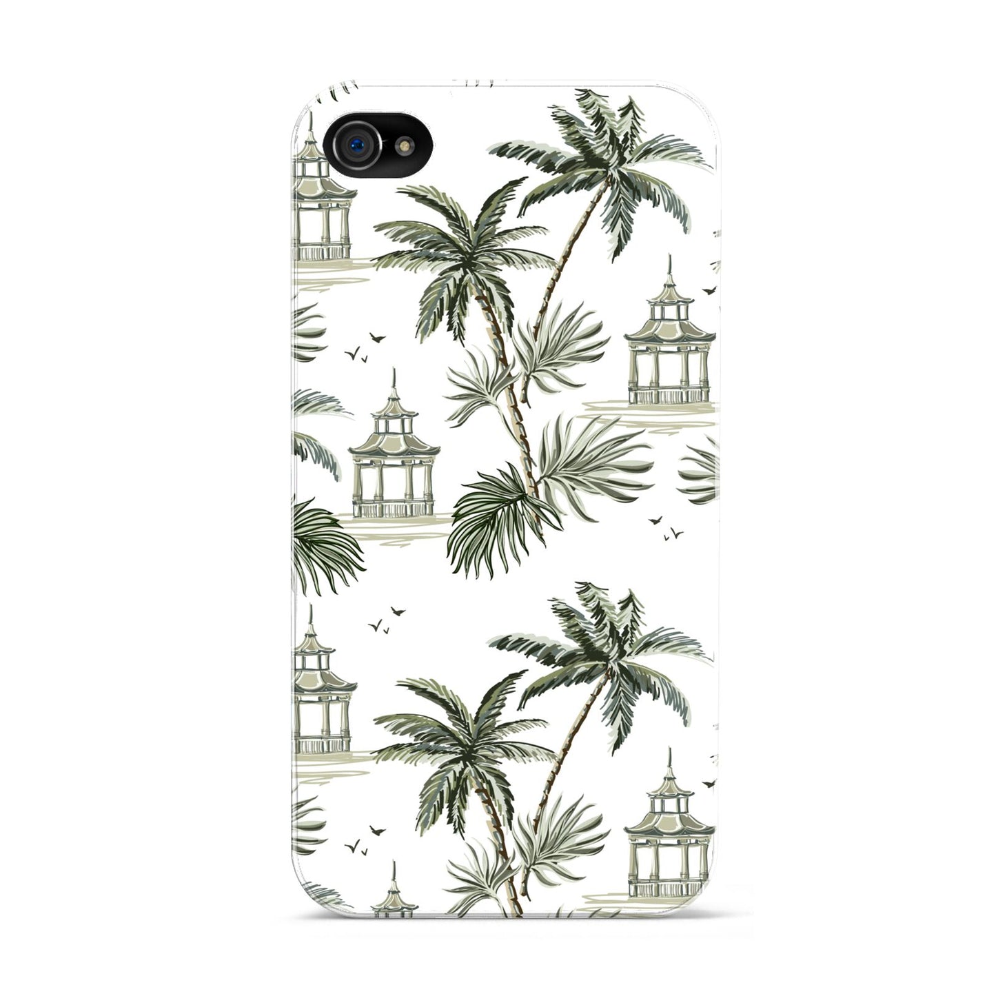 Palm Tree Pattern Apple iPhone 4s Case